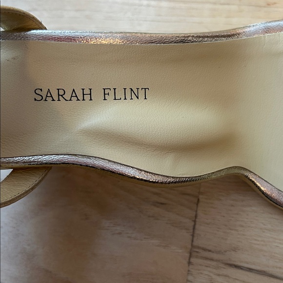 Sarah Flint Perfect Block Sandal 60 Gold Nappa 40 9/9.5 - Picture 9 of 13